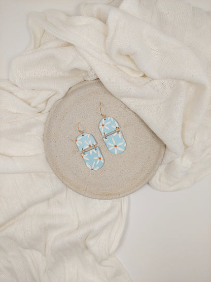 DAISY SPLIT SOLE EARRINGS - SKY