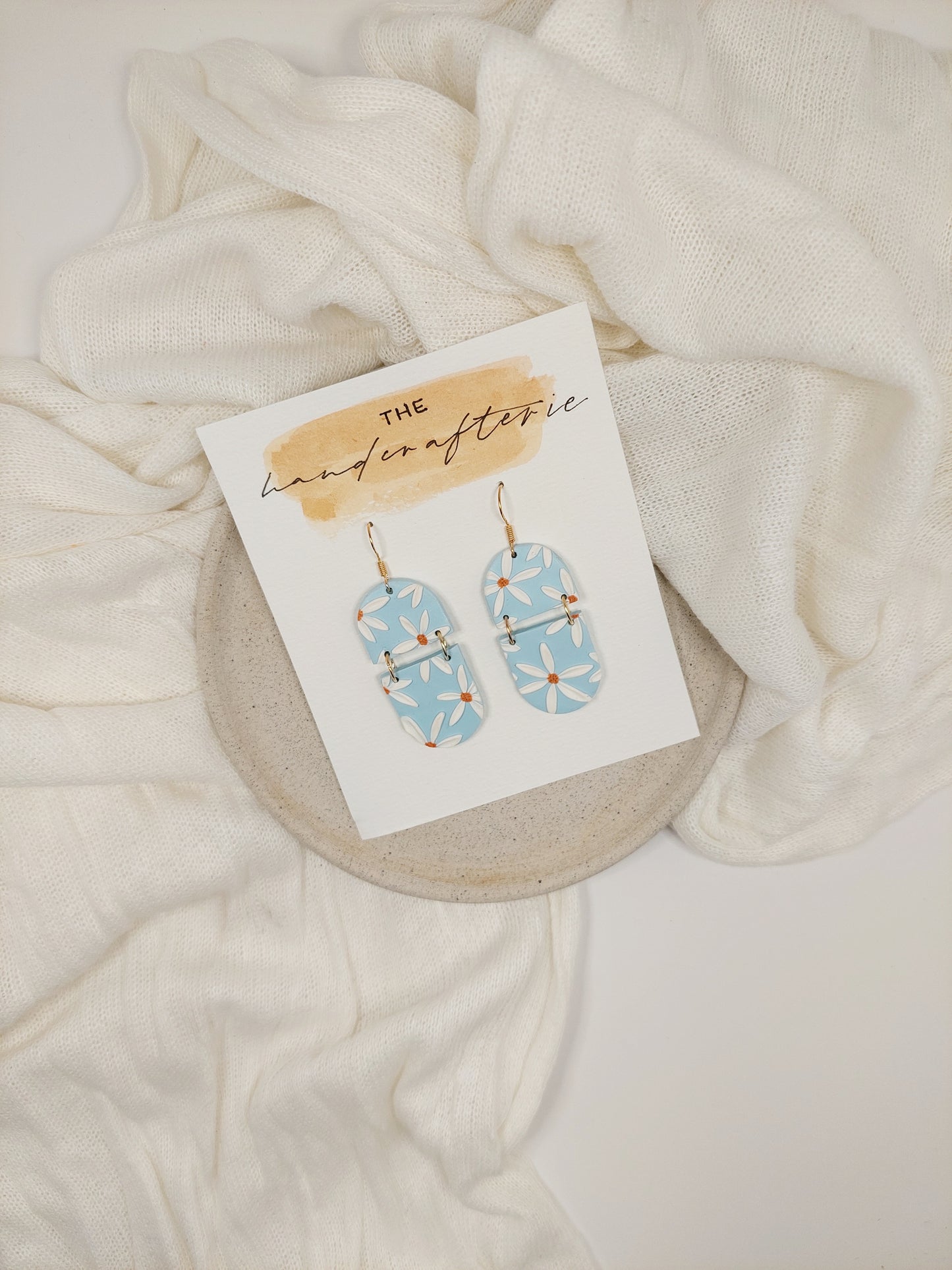 DAISY SPLIT SOLE EARRINGS - SKY