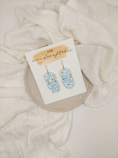 DAISY SPLIT SOLE EARRINGS - SKY