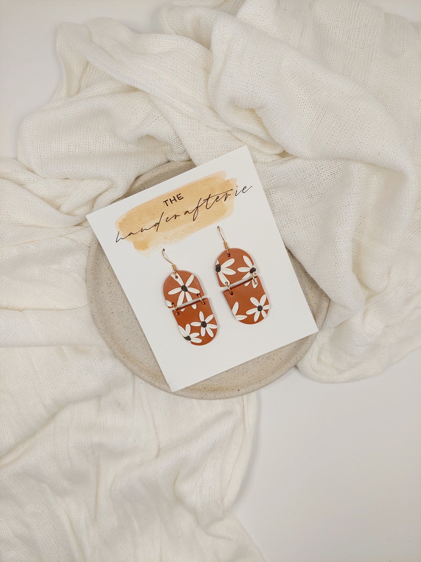 DAISY SPLIT SOLE EARRINGS - SPICE