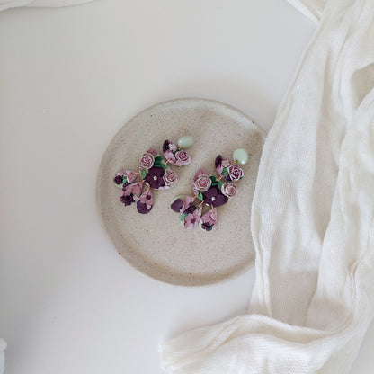 FLORAL EARRINGS - RETRO