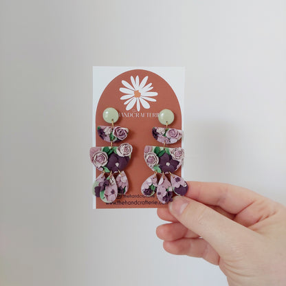 FLORAL EARRINGS - RETRO