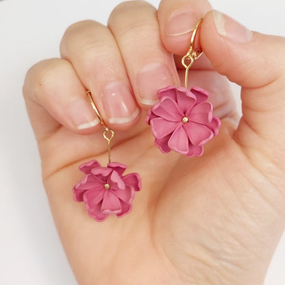 MINI BOTANICAL DANGLE - HOT PINK