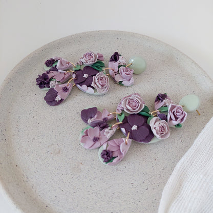 FLORAL EARRINGS - RETRO